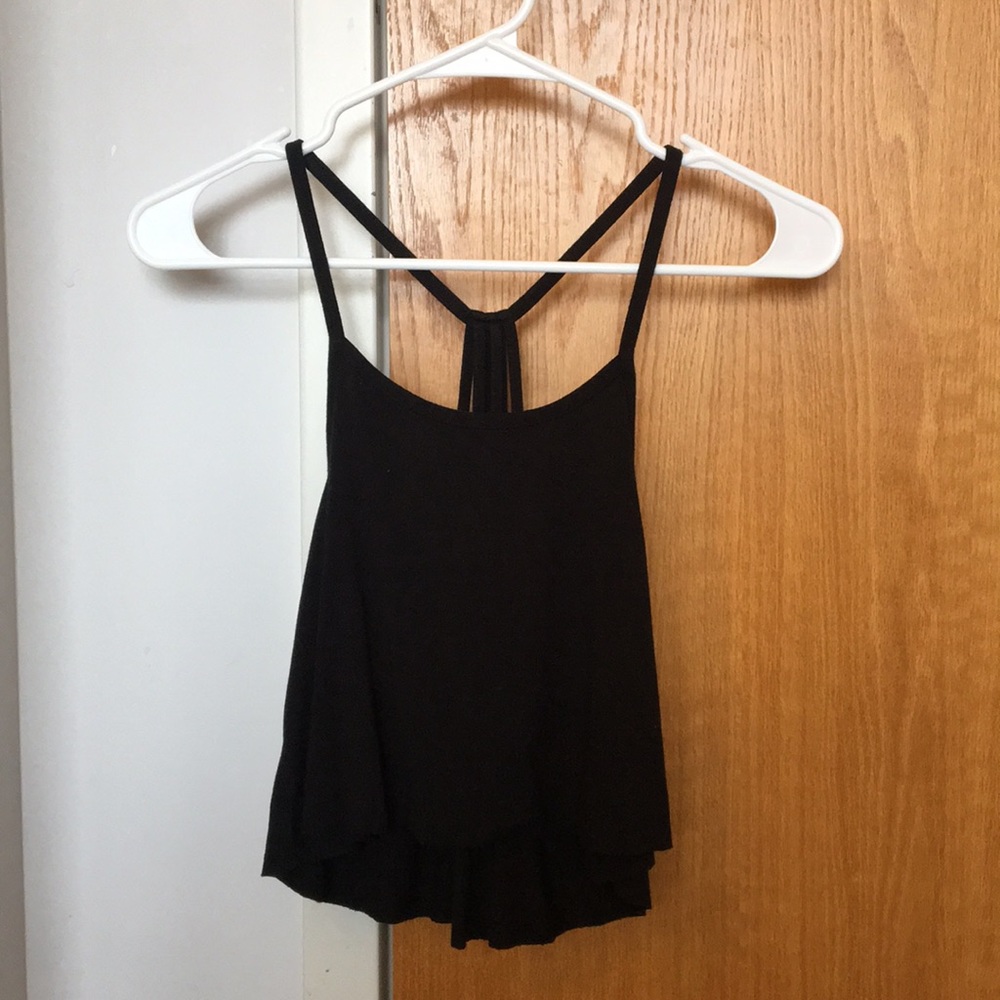 Forever 21 Black Crisscross Tank Top